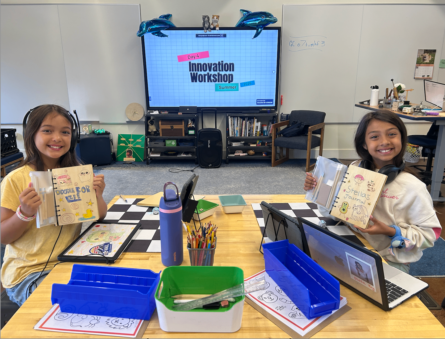 Cold Spring students sharing their Innovation Workshop journals
